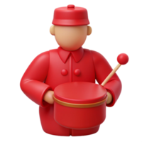 Red Drum 3D Character png
