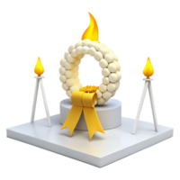 Wreath with Candles png