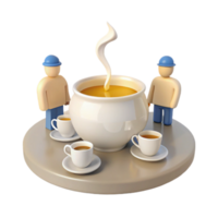Giant Teapot with Tiny Figures png