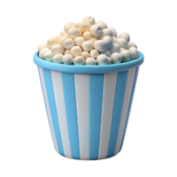 Popcorn Bucket 3D Render png