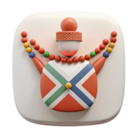 Colorful App Icon Abstract Design with Beads and Symbol png