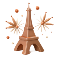 Eiffel Tower 3D Render png