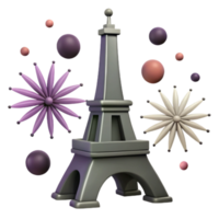 Eiffel Tower 3D Render png