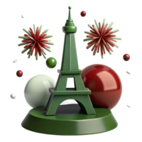Eiffel Tower 3D Render png