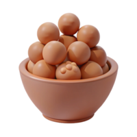 Brown Eggs in a Bowl png