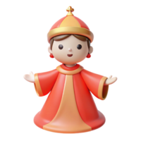 3D Cartoon King Character png