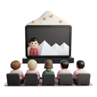 Online Learning with 3D Characters png
