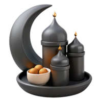Crescent Moon Domes with Bowl png