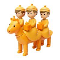 Three Wise Men on Camel png