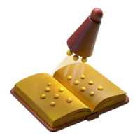 3D Book with Gold Dots png