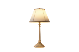Elegant table lamp with a classic design and soft lighting. Ideal for home decor, bedroom, or office ambiance. Warm and inviting glow. png