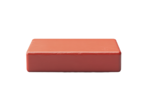 Clean red brick block isolated on a transparent background. perfect for construction, architecture, and building materials stock images. png