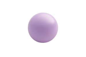Minimalist image of a single purple sphere on a transparent background. perfect for digital artwork, design projects, and modern themed presentations. png