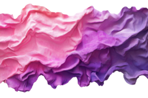 Abstract colorful fabric texture in pink, purple, and red hues with wavy folds. Perfect for backgrounds or design elements. png
