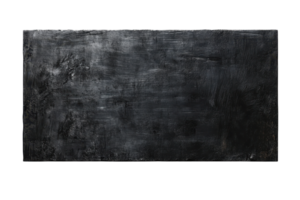 Blank black chalkboard with texture. Perfect for backgrounds, adding text or illustrations. High-resolution close-up of an empty slate. png