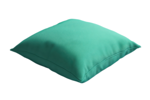 Green cushion pillow with a comfy design. Perfect for home decor, relaxation, and enhancing interior spaces with a modern touch. png