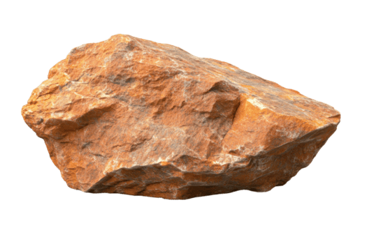 alta risoluzione Immagine di un' naturale, aspro Marrone roccia con acuto bordi e strutturato superficie, Perfetto per geologica e legati alla natura progetti. png