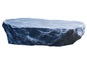 Isolated large rock platform with smooth surface and natural texture, suitable for digital or physical projects and design compositions. png