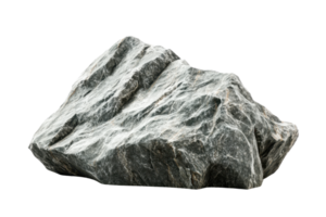 Large natural rock with rugged surface texture, ideal for nature, geology, or outdoor-themed stock photos and illustrations. png