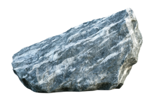Large natural granite rock isolated on transparent background. showcasing rough texture and unique striations, ideal for geological studies. png