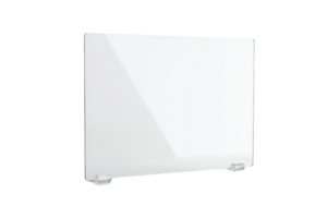 Modern white panel heater in a minimalistic design, perfect for efficiently warming up any room. Ideal for homes and offices. png