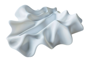 Close-up of a crumpled white fabric. Smooth texture and wave-like folds. Perfect for backgrounds and design elements. png