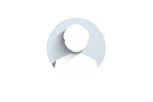 Minimalistic flat design avatar icon with shadow. Perfect for profile pictures, social media, user interfaces, and professional websites. png