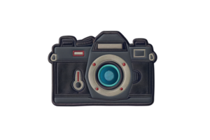Vintage camera illustration with a modern twist. Perfect for photography, art, and technology themes. High resolution and ready to use. png