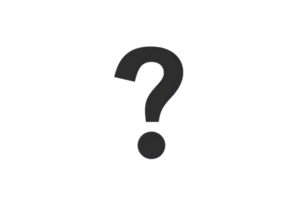 minimalista Preto questão marca ícone contra uma transparente fundo, perfeito para rede projeto, apresentações, ou educacional materiais. png