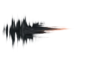 Abstract sound wave illustration with dynamic energy flow and modern design on a transparent background. png