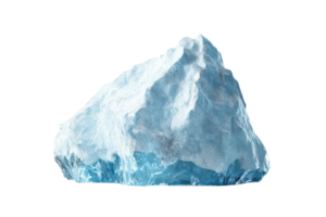 High-resolution isolated iceberg with realistic texture and detail, perfect for arctic, nature, and climate change themed projects. png