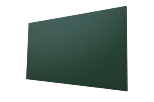 Green chalkboard with a blank surface, ideal for educational backgrounds or presentations in schools and classrooms. png