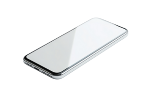 High-quality smartphone with sleek design, isolated on a transparent background. Modern mobile technology perfect for communication and entertainment. png
