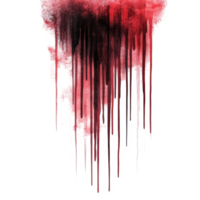 Blood dripping from vibrant transparent hues on a stark transparent background creating a striking contrast, Blood Dripping On transparent background png
