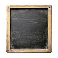 Vintage blackboard with a wooden frame isolated on a transparent background for educational use, Black Board Isolated on transparent background png