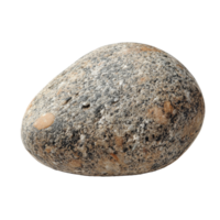 A smooth pebble isolated on a transparent background, highlighting its natural texture and earthy tones, of pebble isolated on transparent background png