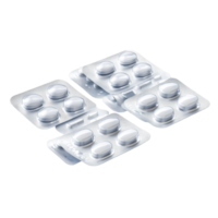 Packs of transparent pills isolated on a clean transparent background for pharmaceutical and healthcare purposes, Packs of pills isolated on transparent background png