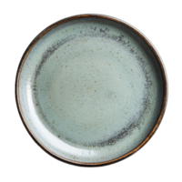 Elegant ceramic round plate in soft color isolated on a clean transparent background for stylish dining decor, ceramic round plate isolated on transparent background png