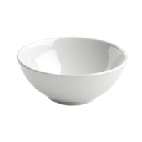 An empty transparent bowl placed on a clean, bright background highlights minimalistic kitchen decor, empty bowl on transparent backgroundfile png