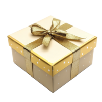 A beautifully wrapped gift box with a gold ribbon, isolated on a clean transparent background for special occasions, Red open gift box isolated on transparent background png