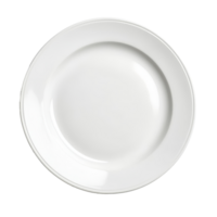 A simple ceramic transparent plate isolated on a transparent background perfect for showcasing culinary delights and elegant dining settings, transparent ceramic plate isolated on transparent background png
