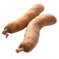 Tamarind pods on a transparent background, showcasing their unique shapes and textured surfaces for culinary use, tamarind on transparent background png
