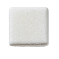 A minimalist styrofoam cube isolated on a clean transparent background ideal for design and creative projects, Styrofoam cube isolated on transparent backgroundfile , top view png