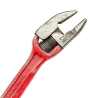A close-up view of a pipe wrench on a plain transparent background for tool identification and examination purposes, Pipe wrench or plier wrench on transparent backgroundfile png