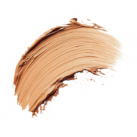 A smooth smear of skin-toned makeup on a clean, isolated transparent background showcasing a perfect blend, skin toned makeup smear isolated png