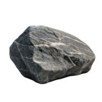 This unique rock features natural textures and patterns on a transparent background, perfect for art or landscaping, Rock shape on transparent background png