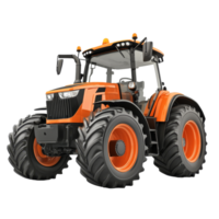 Advanced agricultural tractor on a transparent background showcasing modern design and technology features, Agricultural tractor on transparent background png
