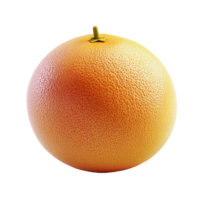 Fresh grapefruit on a clean transparent background showcasing its textured skin and vibrant color, grapefruit on transparent background png