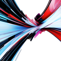 Abstract colorful swirl isolated on a transparent background png