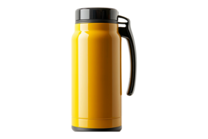Thermos bottle isolated on transparent background. png